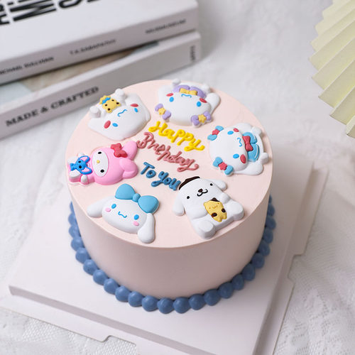 小红书爆火玉桂狗美乐蒂蛋糕装饰