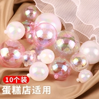 Ins net red creative creative fantasy color bubble красочный прозрачный шарик торт на день рождения декоративный орнамент рождественский мяч -штекер -ин
