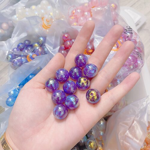 海蒂正品卡16mm深海美人鱼系列直孔圆珠DIY手工配饰配件散珠