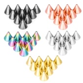 10个 包不锈钢穿刺饰品配件DIY球耳钉唇钉眉钉肚脐钉替换尖锥