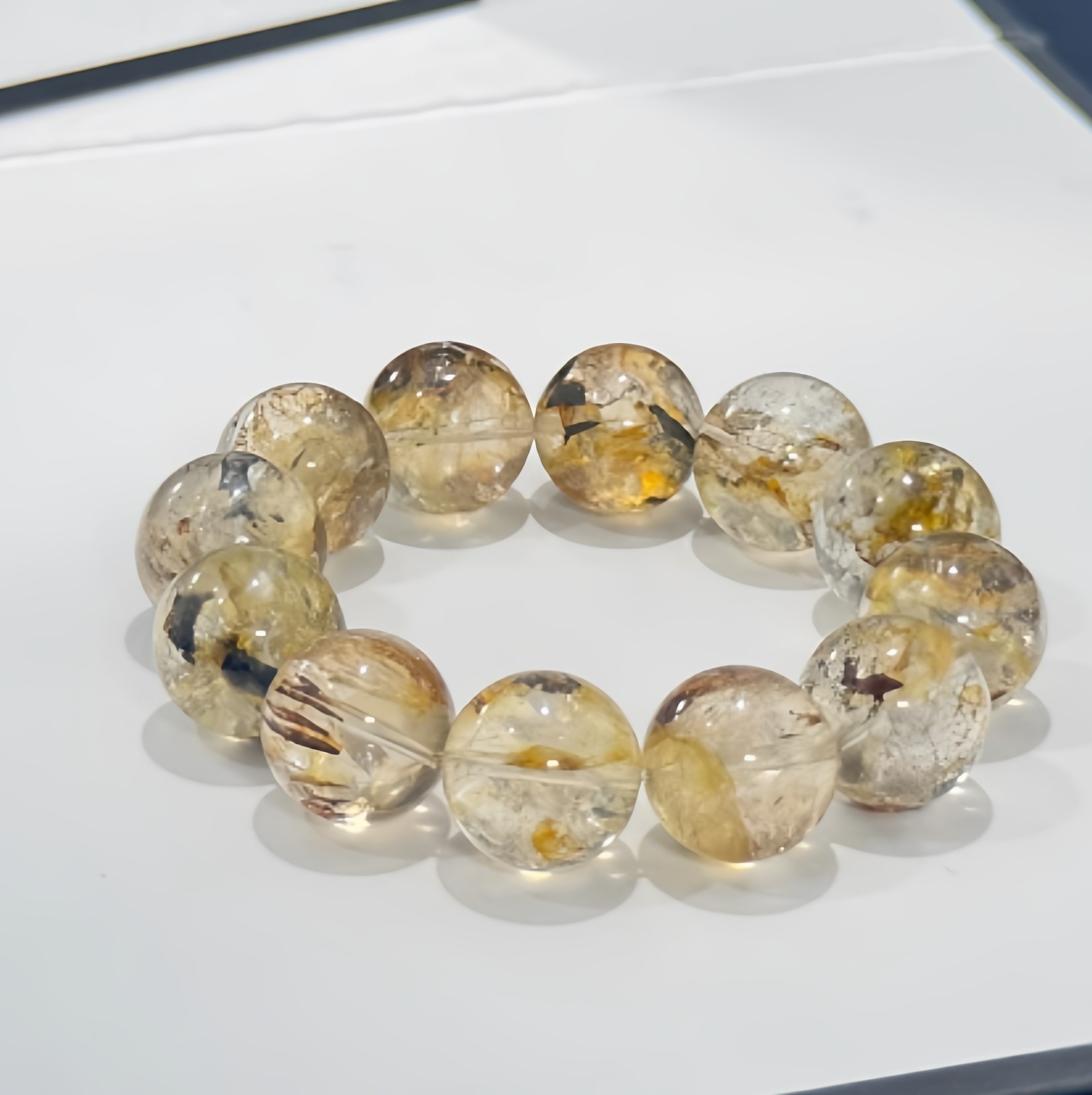 [一物一拍]天然黄泥骸骨水晶手串招财聚宝盆气质手串高级感小众,饰品/流行首饰/时尚饰品新,手饰/手串,淘宝优惠券,粉丝福利购,淘宝优惠卷