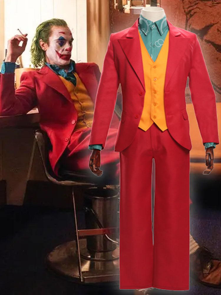 紫色小丑服装joker衣服西装假发希斯莱杰cos男衣男装西服万圣节服