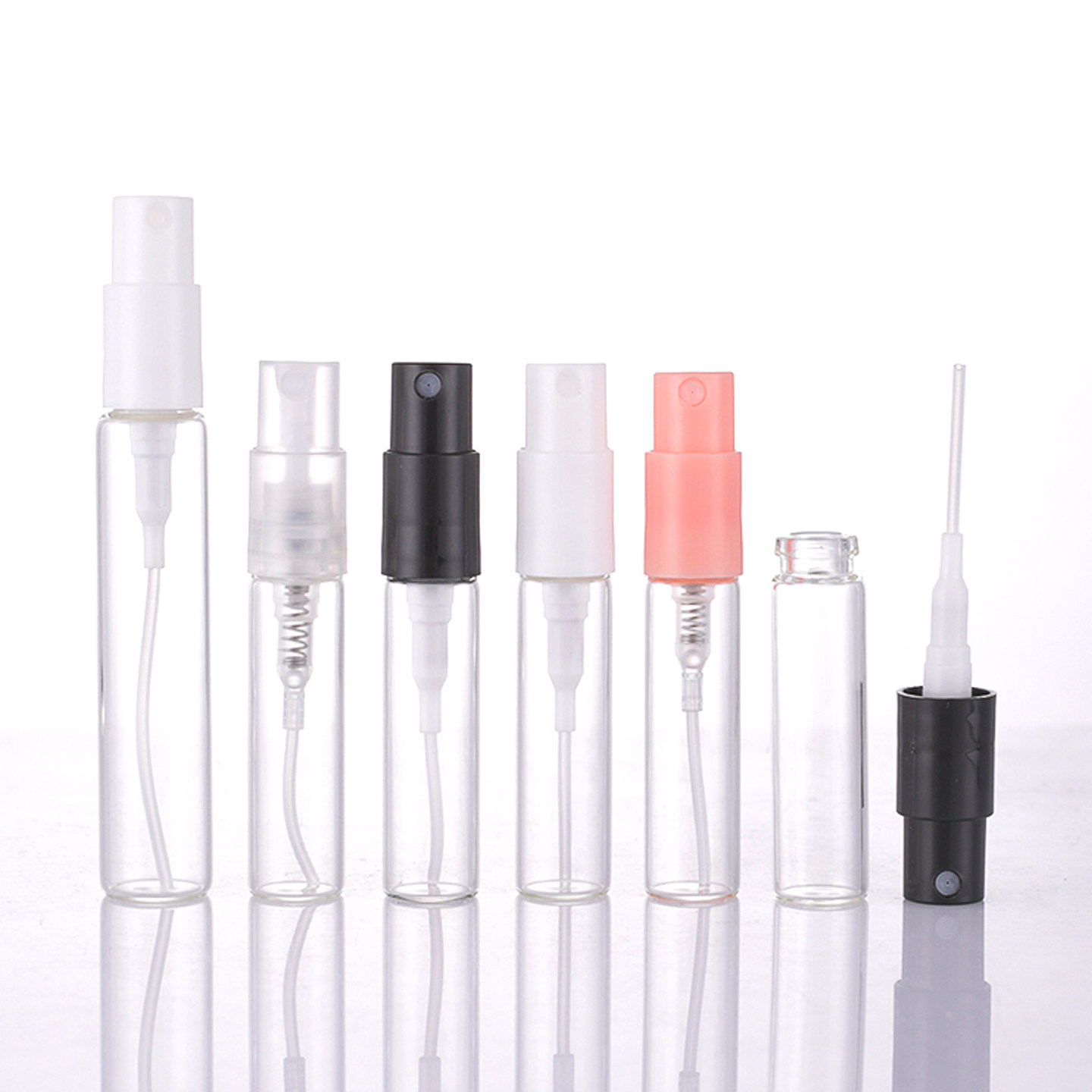 2.5ml6ml香水分装瓶旅行便携卡口式细喷雾瓶玻璃空瓶子体验装迷你