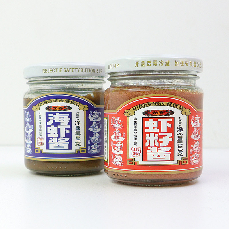 姑香虾籽海鲜酱正宗海鲜酱山东特产即食原味虾子酱160克/瓶装烟台