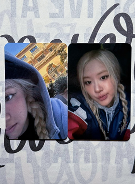 rose满额卡 朴彩英rosie小卡正版肉k4特典二轮周边专辑卡片fandom
