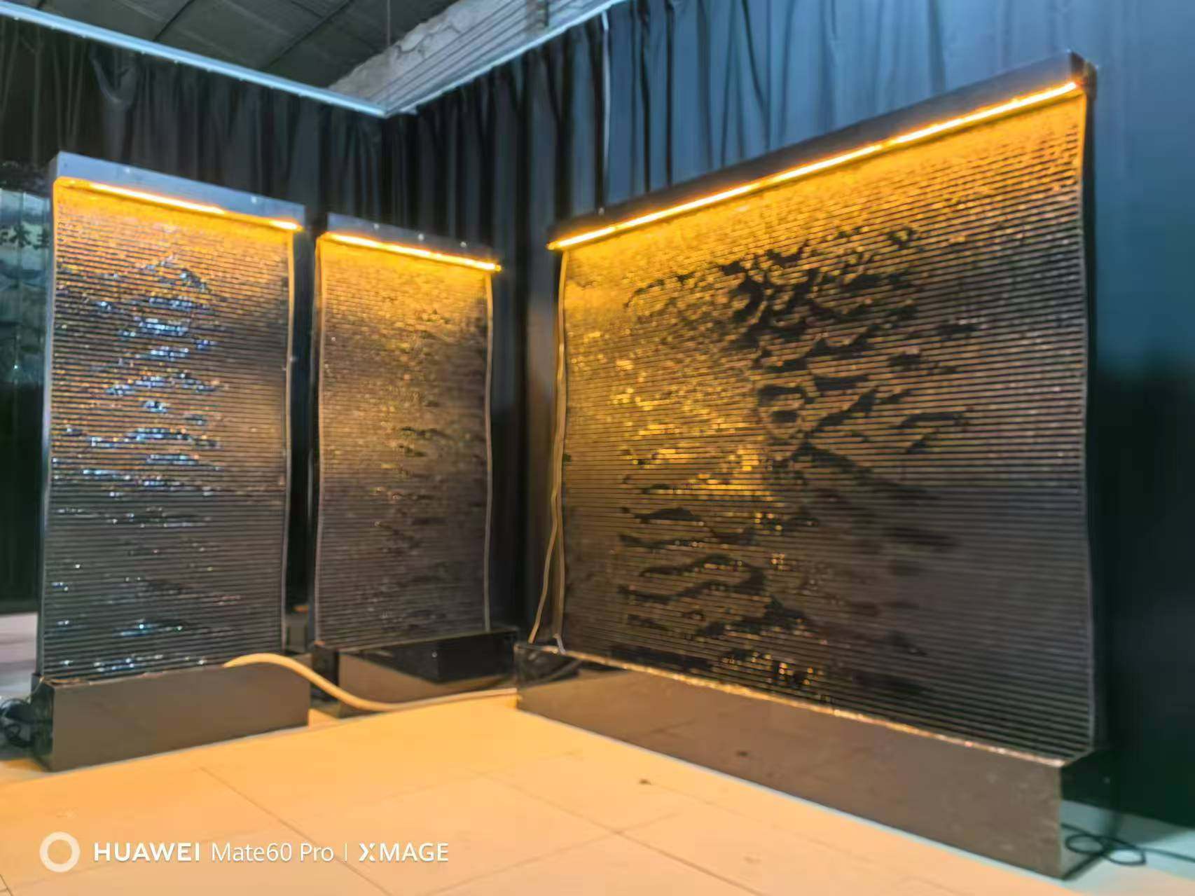 水幕墙流水屏风隔断大型落地景观摆件装饰品艺术软装置,家居饰品,流水摆件,淘宝优惠券,粉丝福利购,淘宝优惠卷