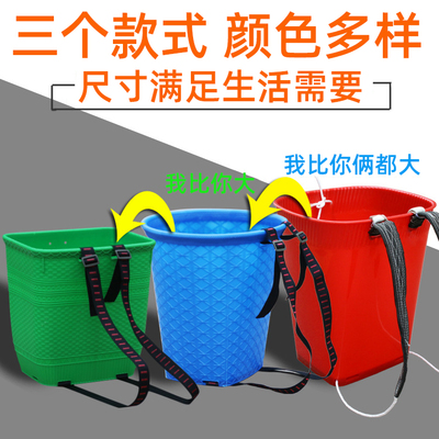 胶背篓塑料背篓塑料家用买菜采茶四川大背筐非竹编收纳框背篼赶集