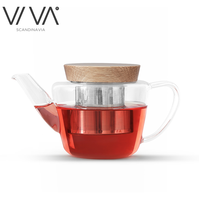 丹麦VIVA极简玻璃小容量茶壶