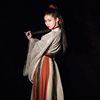 Fog yarn Jiangnan Chinese style Wei-Jin period Hanfu Wide sleeves Ruskirt Three suit