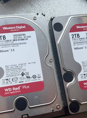 议价出西数2TB红盘，型号WD20EFRX，成色99新NAS