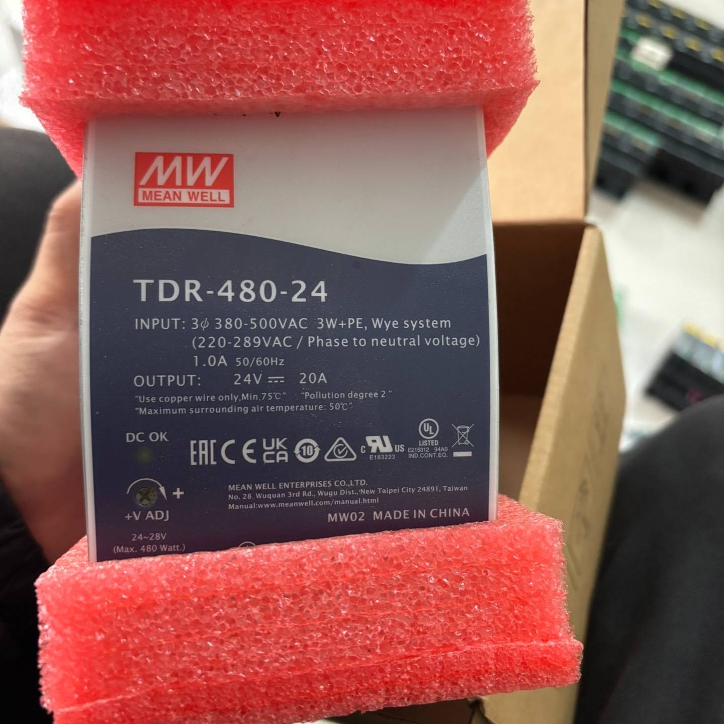 议价明伟电源TDR480-24，实物图片，成色非常漂
