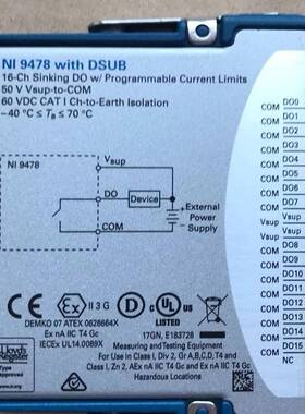 议价NI 9478模块 779940-01 16通道50μs ，