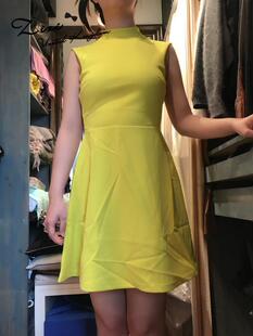 女子时尚后背镂空独特设计性感迷你露背夏季连衣裙英国代购正品25