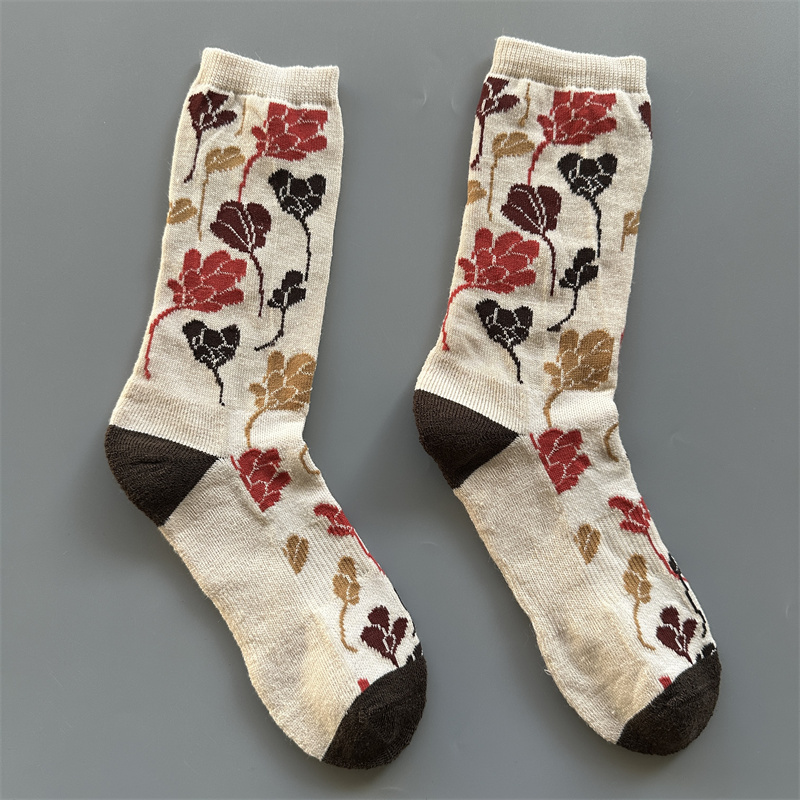 86%美利奴羊毛袜秋冬保暖加厚毛圈底舒适户外休闲运动袜女男同款