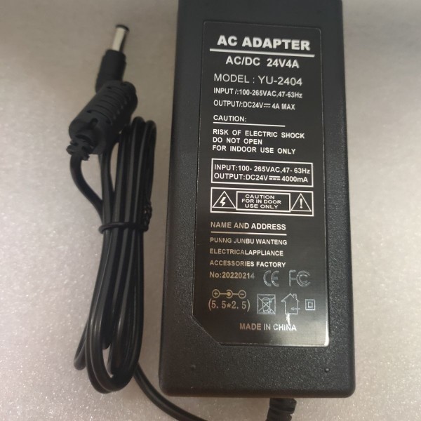 YU-2404 24V4A电源适配器YU2404鱼缸充电器按摩仪96W