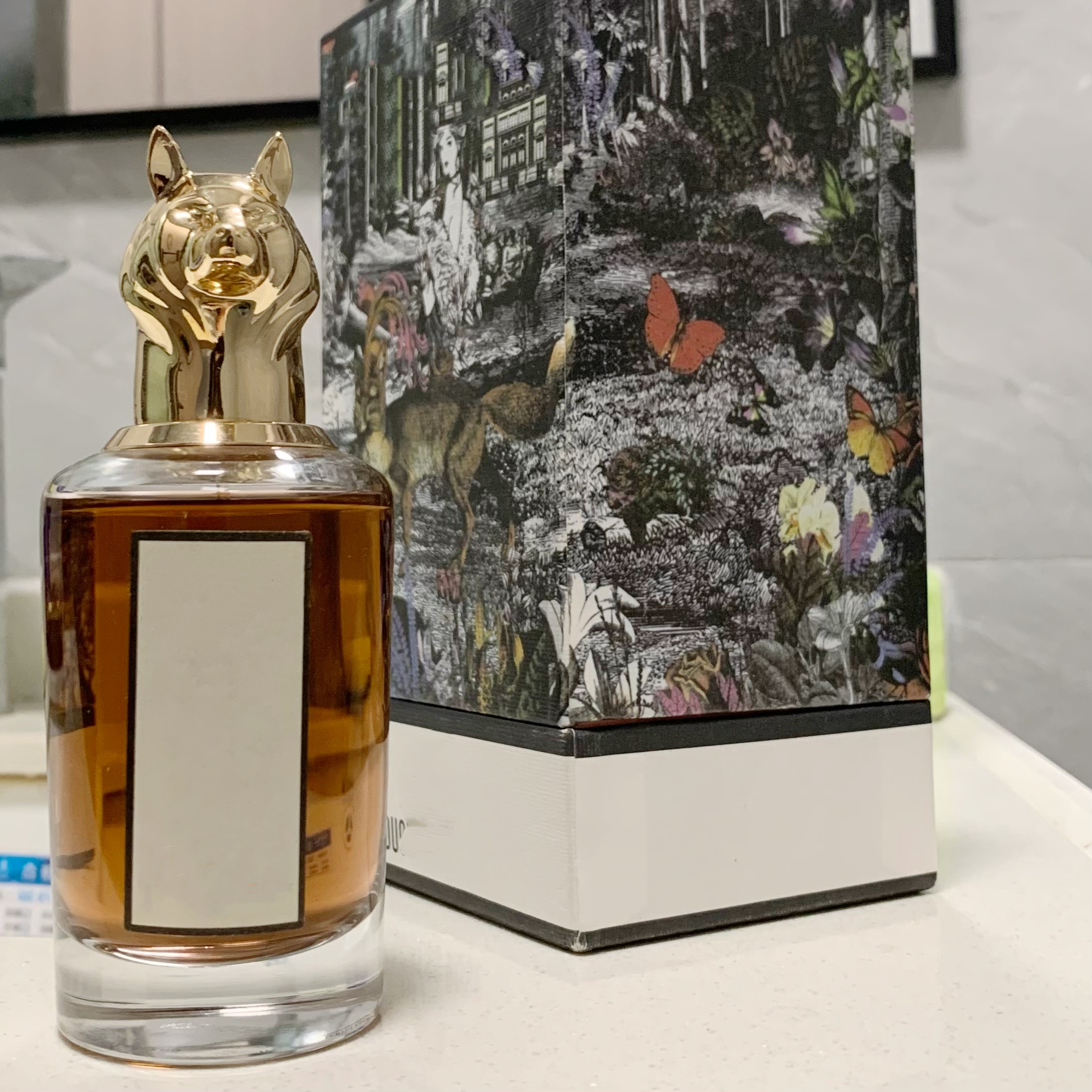玫瑰调狐狸香水 兽首系列木质麋鹿 羚羊 灵猫 狮子 摩羯头75ML