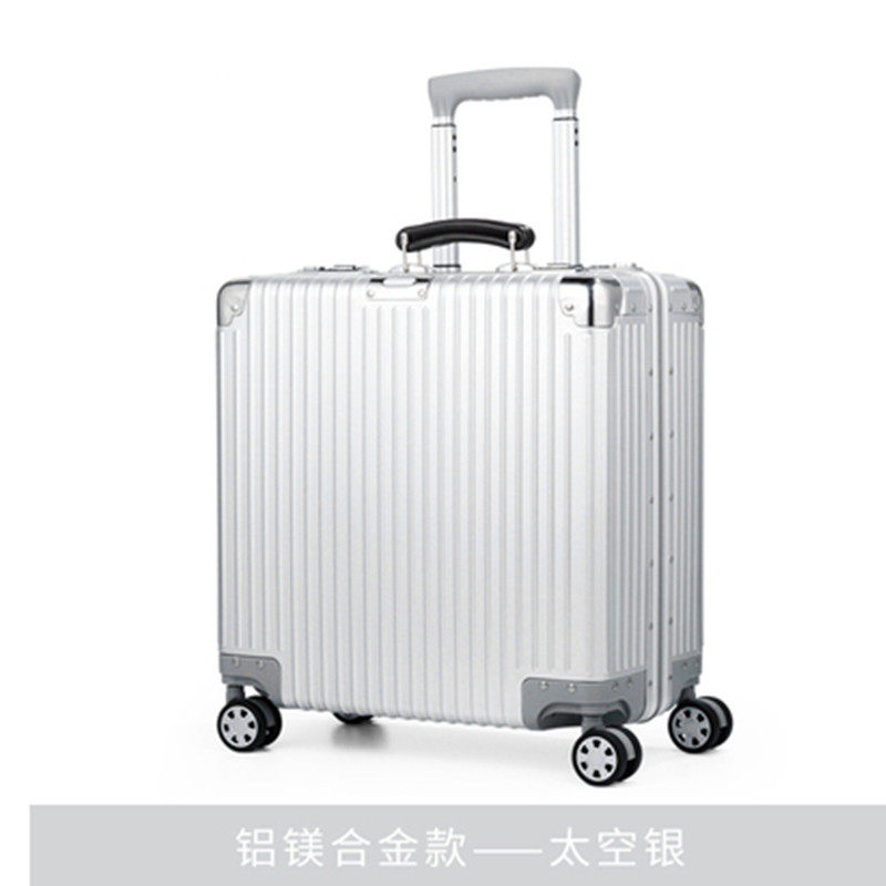 轻奢18寸全铝镁合金登机箱高端旅行箱