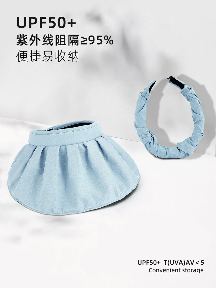 Hat Sunscreen hat ins ultraviolet-proof Ride a bike Empty top Visor Covering her face Big hat Foldable Sun hatin the Accessories/Leather belt/Hat/Muffler , Hat  category - from Buy2taobao.com to provide professional Taobao agent buy service
