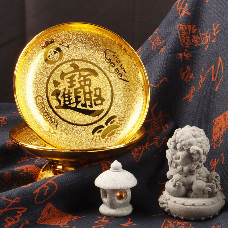 敬神佛堂佛前供佛财神爷供果盘