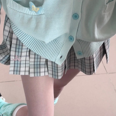 本治高等原创薄荷岛格裙*