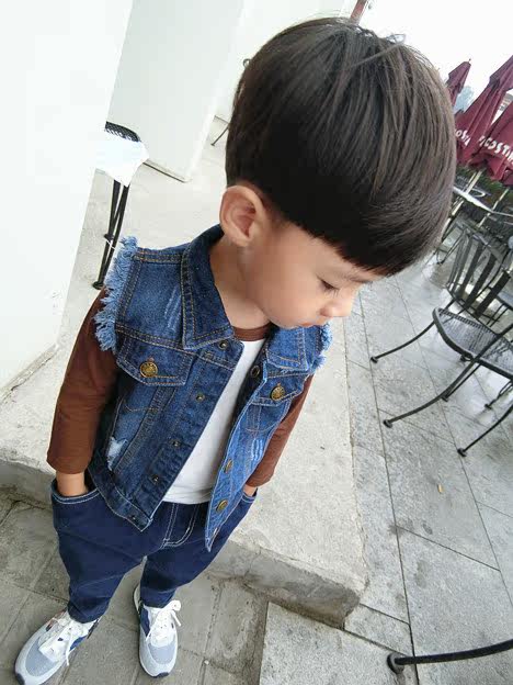 Gilet enfant MR.WANG en toile - Ref 2069915 Image 3