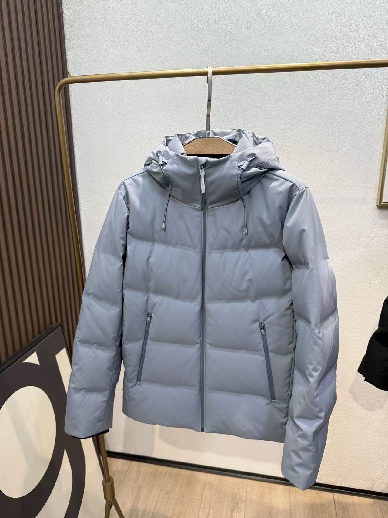 男士秋冬新款连帽真鹅绒羽绒服外套休闲纯色保暖轻奢高端大气,男装,羽绒服,淘宝优惠券,粉丝福利购,淘宝优惠卷