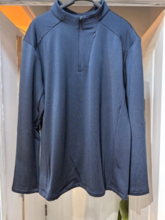 男士春秋新款半拉链立领卫衣休闲百搭轻奢高端精品内里华夫格薄绒