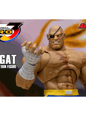 补款 Storm Toys 1/12 街头霸王ZERO3 SAGAT 维克托·沙加特