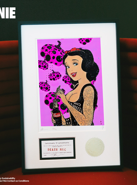 SNOW WHITE潮流版画 白雪公主草间弥生INS网红装饰画