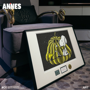 潮流草间弥生南瓜摆件卧室装饰画史努比挂画