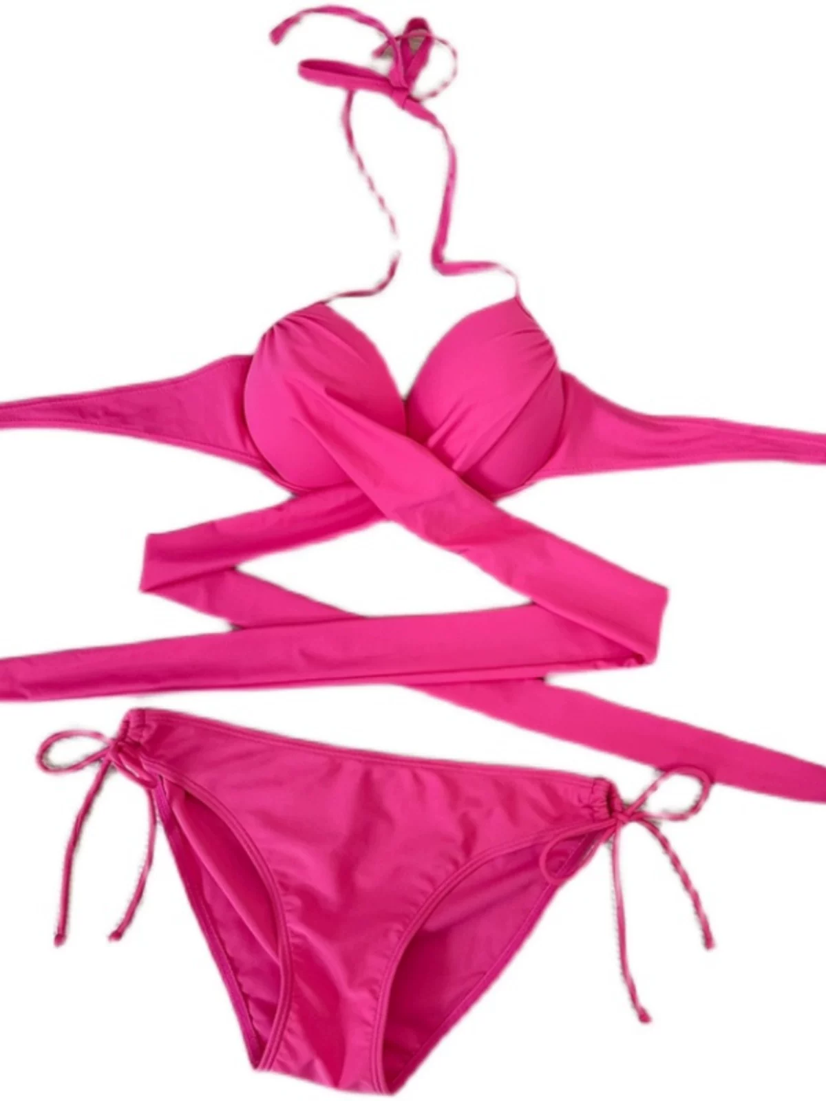 Sexy swimwear, supporting split set, 3 piece set
