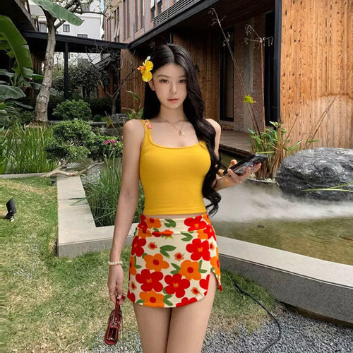 泳衣女高级纯欲性感比基尼三件套