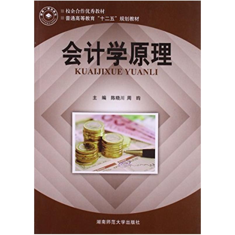 二手会计学原理 陈晓川 湖南师范大学出版社