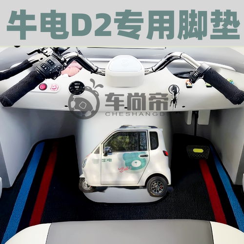【牛电D2pro专用脚垫】电动三轮脚垫雪妮丝耐磨丝圈脚踏垫环保