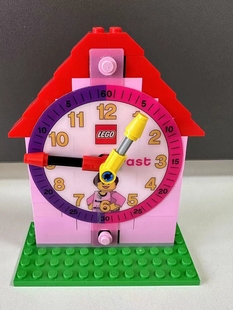 LEGO乐高积木时间老师儿童拼装接时钟模型小男女孩益智玩具礼物