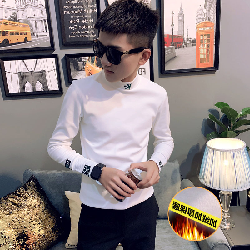 秋冬季男士修身潮流内搭潮牌帅气