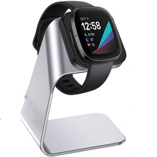 新款适用于Fitbit versa3 sence手表磁吸充电器 铝合金座充 支架