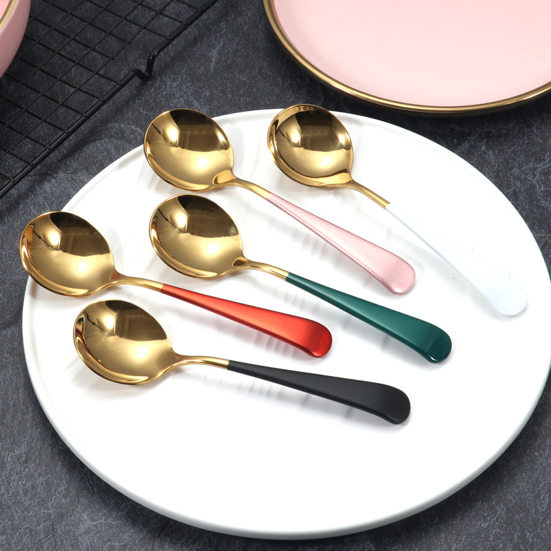 高档不锈钢勺子餐厅甜品