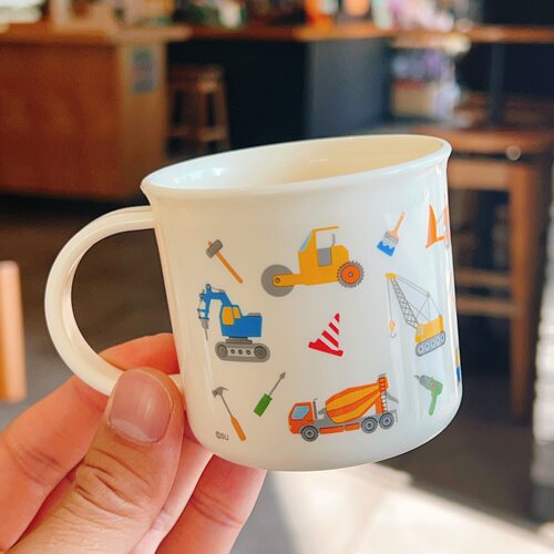 日本skater挖土机儿童喝水杯防摔宝宝刷牙杯漱口杯子牛奶杯牙杯