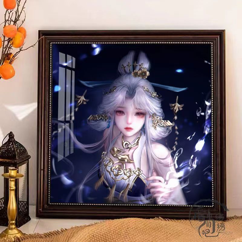 【落星盏-嫦娥】十字绣新款高颜值人物线绣客厅卧室手工秀diy刺绣