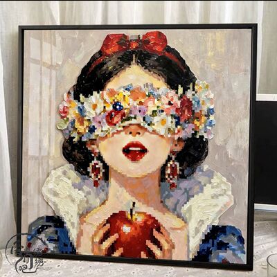 白雪公主十字绣新款高颜值唯美卡通人物线绣客厅卧室手工diy刺绣