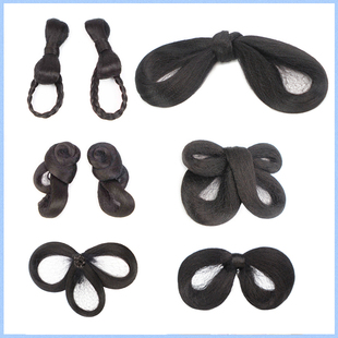 新款古风假发造型全发丝发包三环双环手残党假发8字后压发包日常