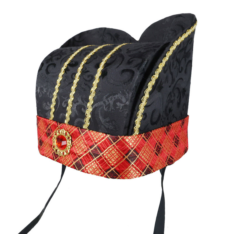 古装男帽古代丞相宰相大臣头饰影视舞台表演三国诸葛头冠道具帽子