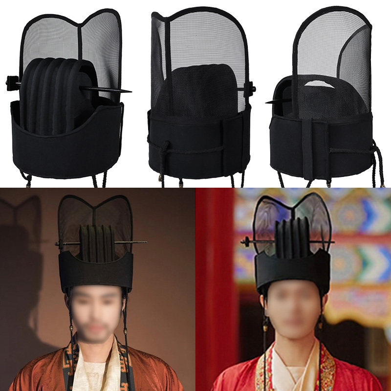 唐制婚礼用帽汉首服进贤冠帽子汉服帽子汉制婚礼礼仪汉服帽子男帽
