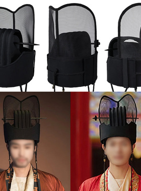 唐制婚礼用帽汉首服进贤冠配汉服