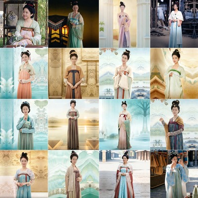 唐宋八大家诗人杜甫妻子服装古装