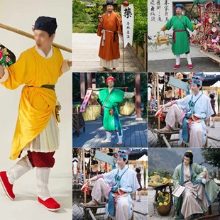 汉服宋代卖花郎男士套装景区服装扮演古风卖货郎服装国风市集复原