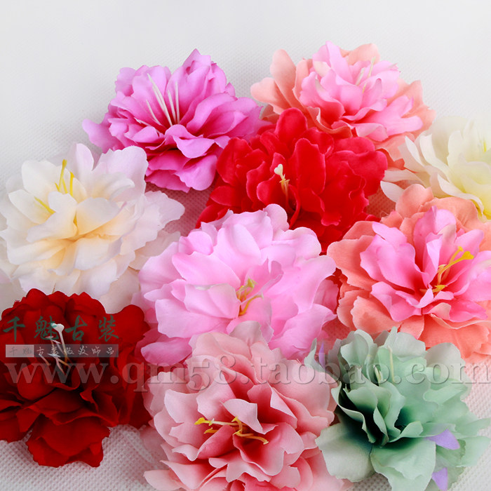 新款仿真花假花影楼摄影写真新娘结婚配饰头饰多色百变造型花朵