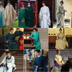 影视古装五福同款汉服男装宋朝唐朝古装古风网剧短剧表演服圆领袍