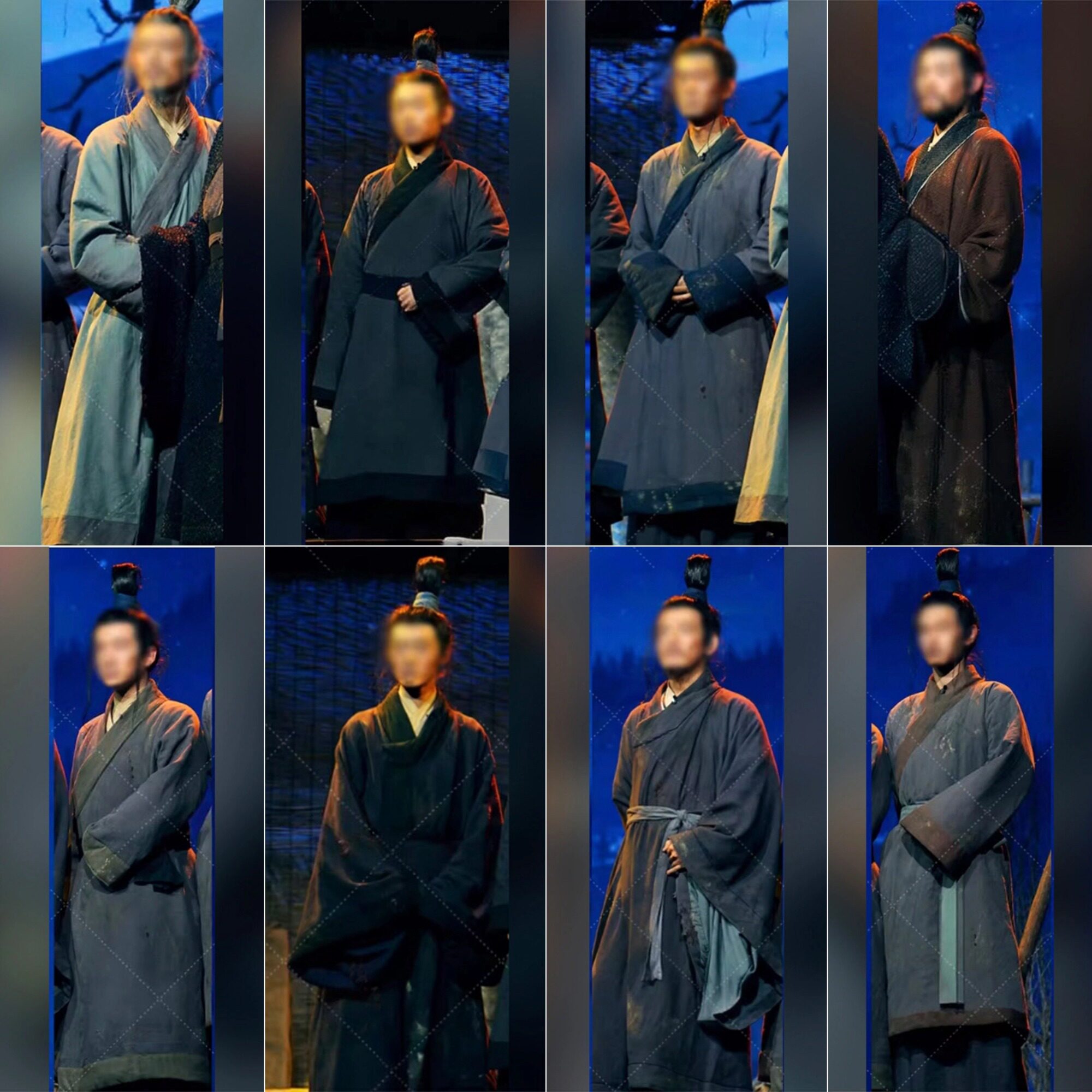 春秋战国汉服农民百姓焦夫古装古代书生孔子徒弟子儒生棉麻演出服